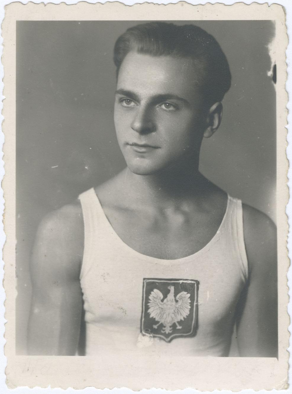 Fotografia portretowa: zawodnik Maciej Latosiński
