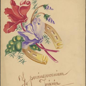 Laurka z powinszowaniem imienin