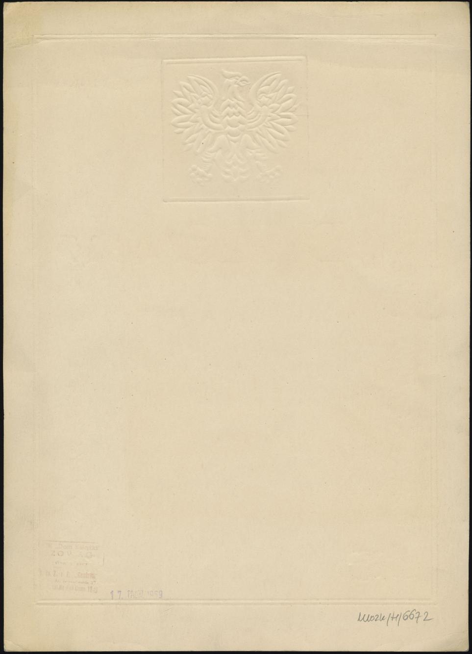 Dyplom za czynną działalność na rzecz sportu