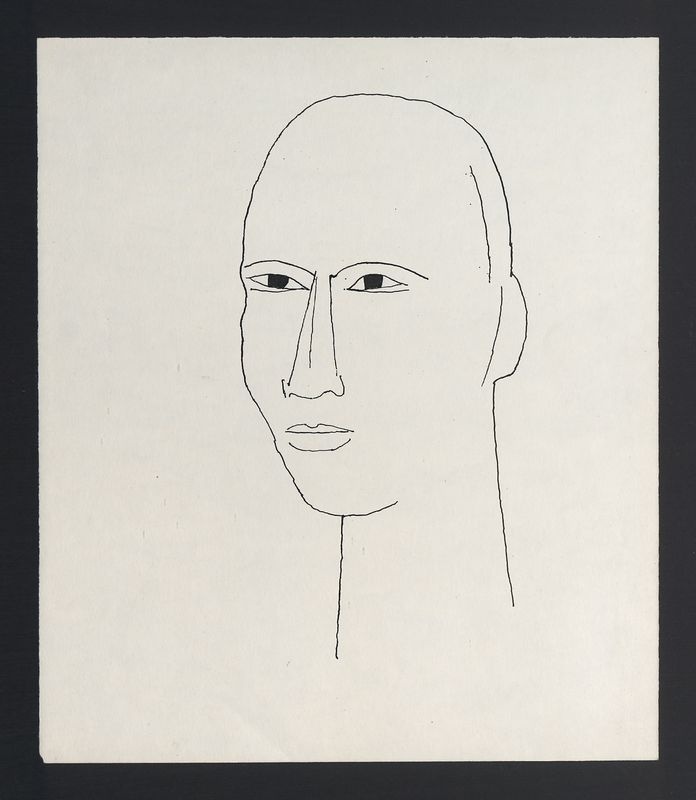 Szkic głowy mężczyzny