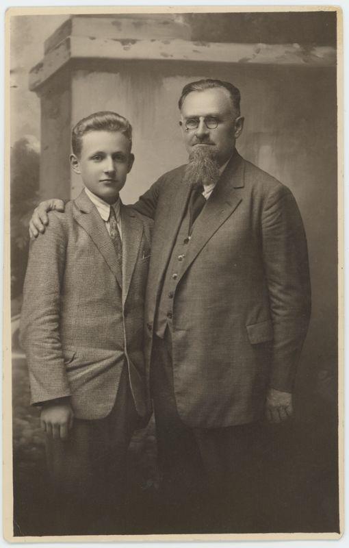 Jan Michalski z synem Tadeuszem