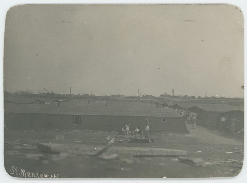 Baraki w obozie jenieckim w Szczypiornie