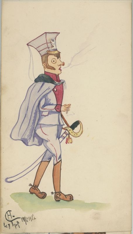 Album rysunkowy z obozu jenieckiego w Szczypiornie