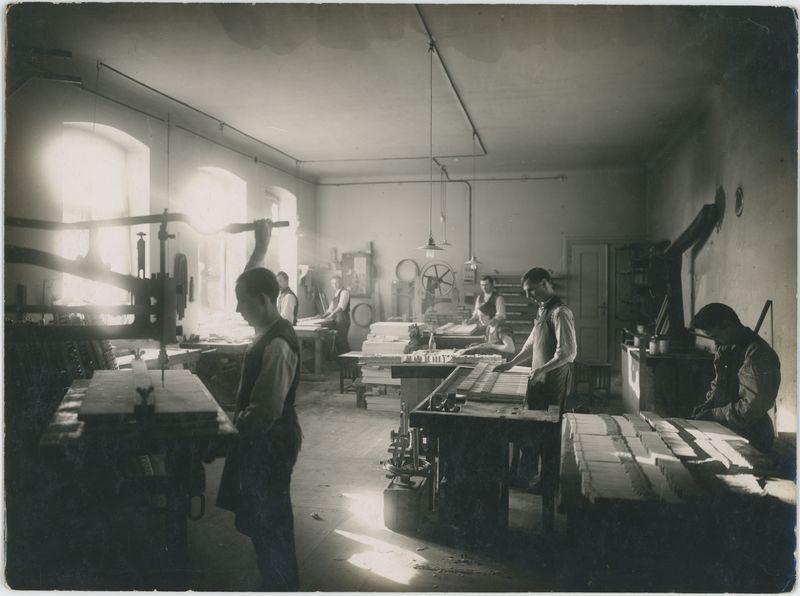 Warsztaty zakładowe w fabryce Aleksandra Fibigera