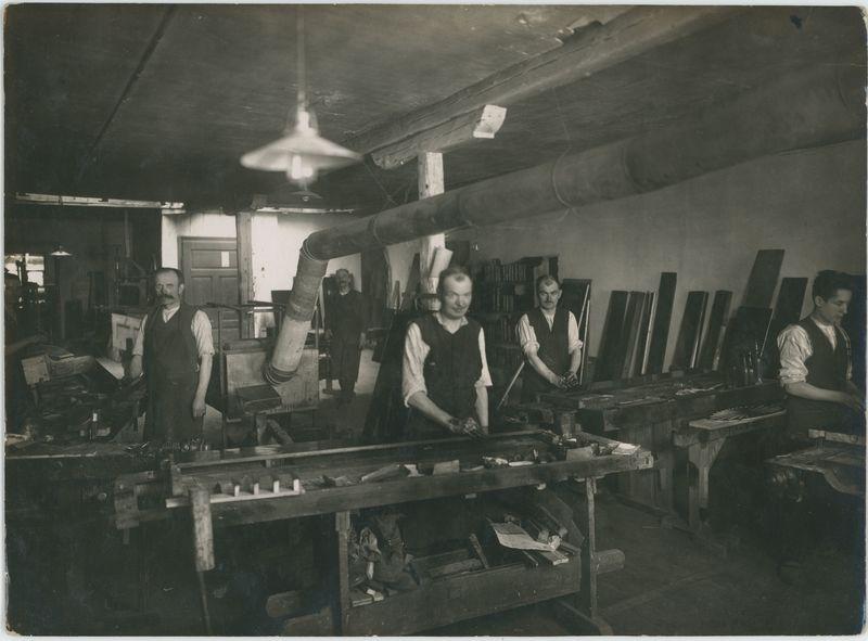 Warsztaty zakładowe w fabryce Aleksandra Fibigera
