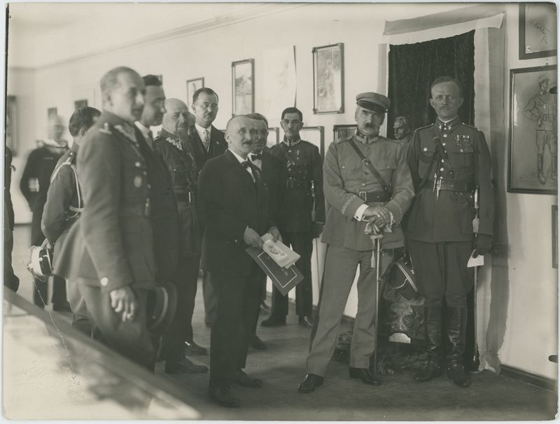 J. Piłsudski, I. Mościcki, S. Wojciechowski podczas pobytu w Kaliszu