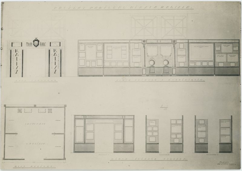 Projekt pawilonu miasta Kalisza na Powszechną Wystawę Krajową w Poznaniu