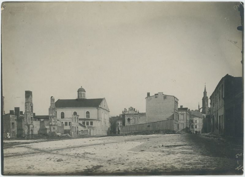 Widok Końskiego Targu w dzielnicy żydowskiej