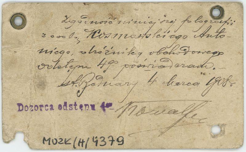 Portret Antoniego Kosmowskiego