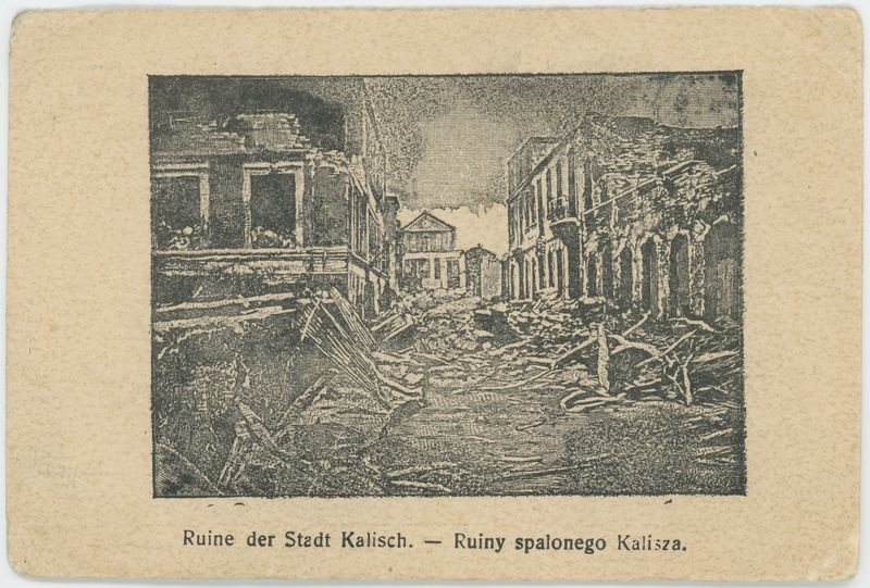 Ruine der Stadt Kalisch - Ruiny spalonego Kalisza