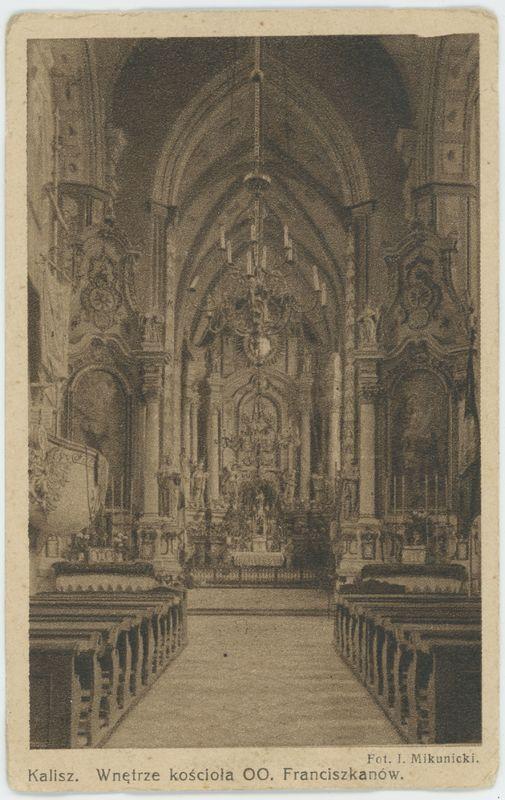 Wnętrze kościoła oo. franciszkanów, Kalisz 