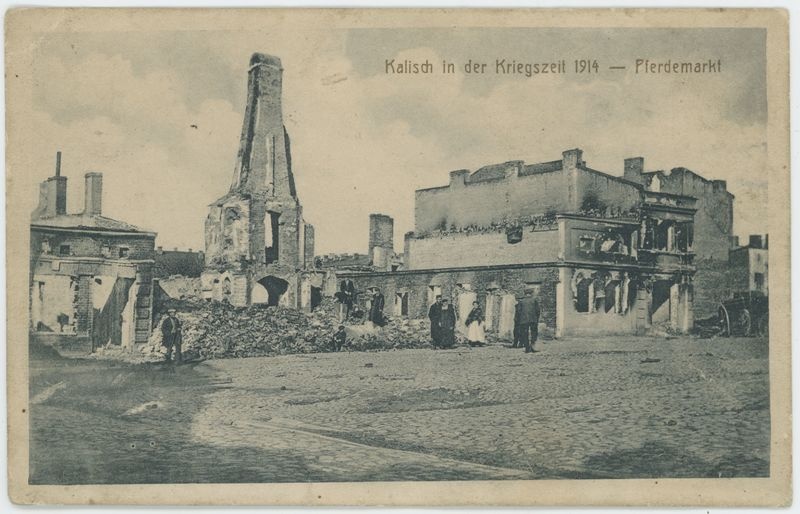 Kalisch in der Kriegszeit 1914 - Pferdemarkt, Kalisz