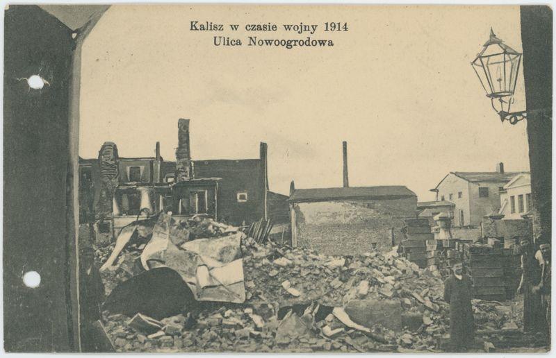 Ulica Nowoogrodowa, Kalisz w czasie wojny 1914