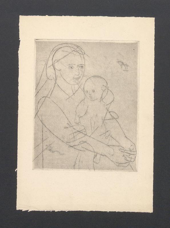 Portret kobiety z dzieckiem