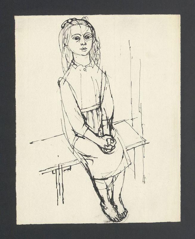 Dziewczynka na ławce