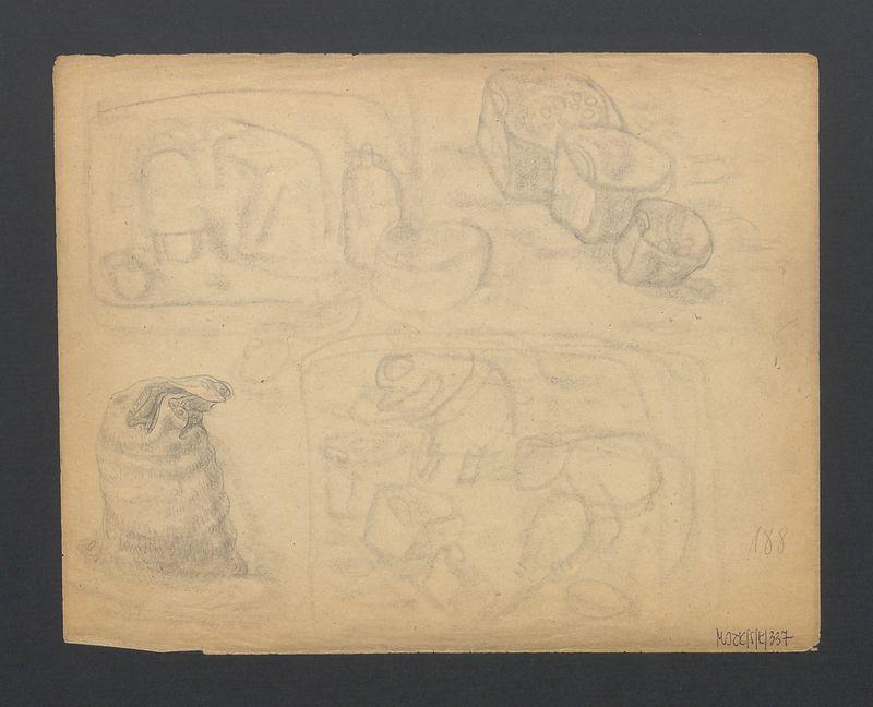 Odpoczywające kobiety; Szkice