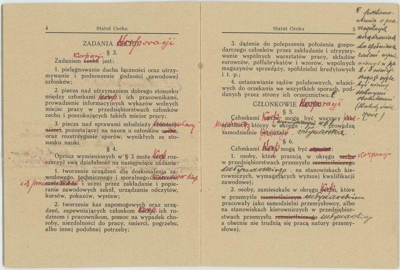 Statut Korporacji Młynarzy w Koźminku