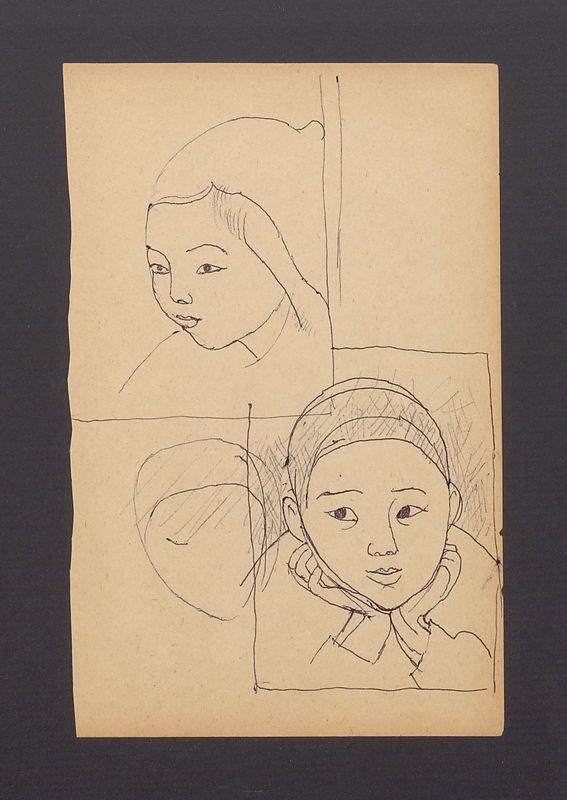 Szkice kobiecych portretów