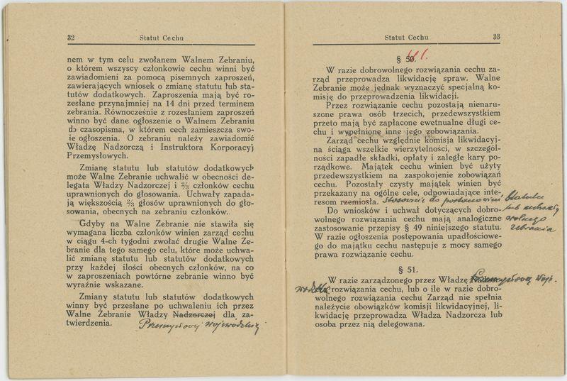 Statut Korporacji Młynarzy w Koźminku