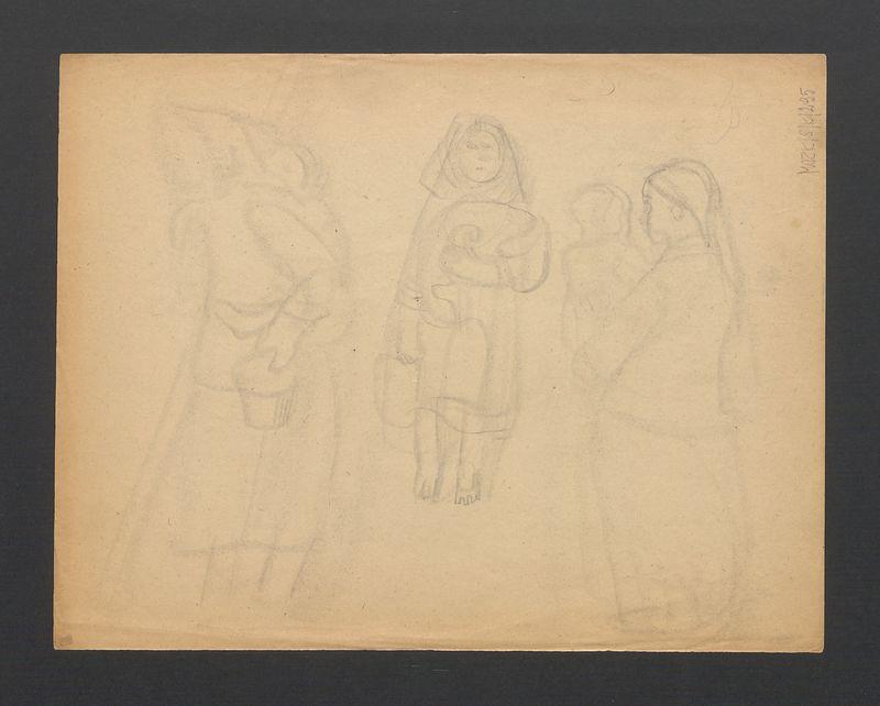 Dziewczynka; kobiety z dziećmi