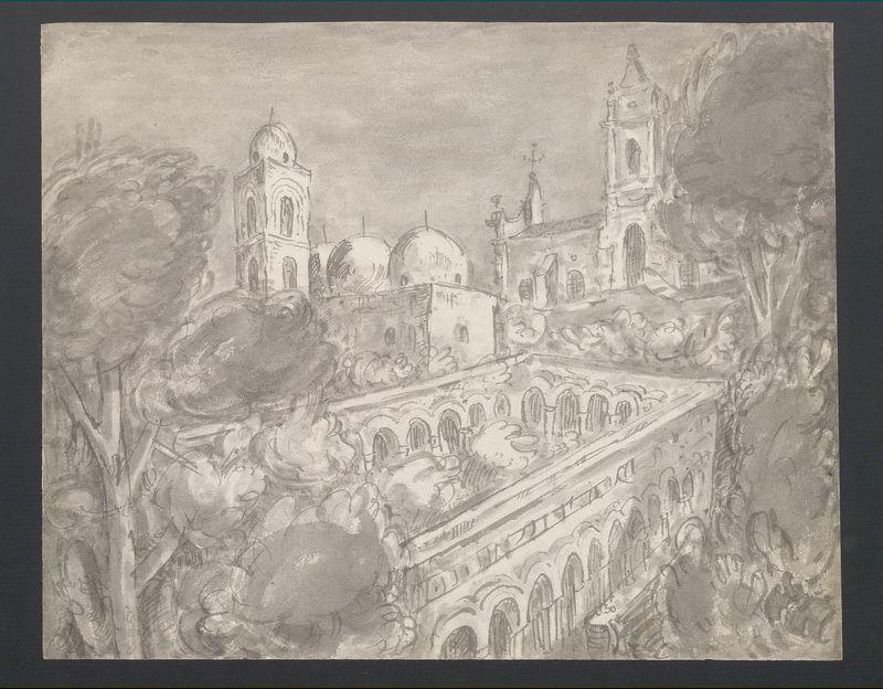 Widok miasta, Włochy