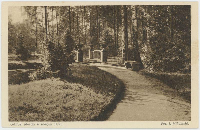 Mostek w nowym parku, Kalisz