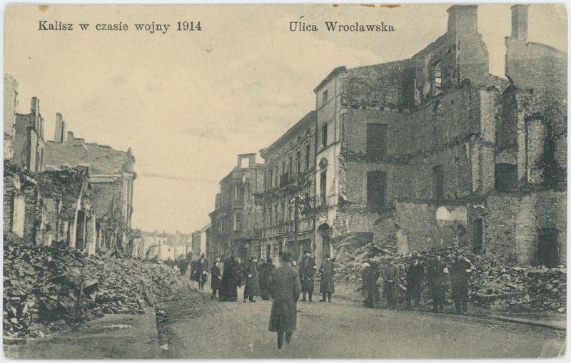 Ulica Wrocławska, Kalisz w czasie wojny 1914
