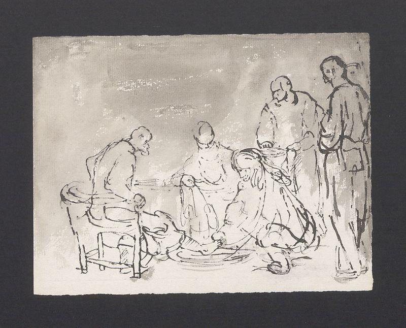 Chrystus myjący stopy apostołom