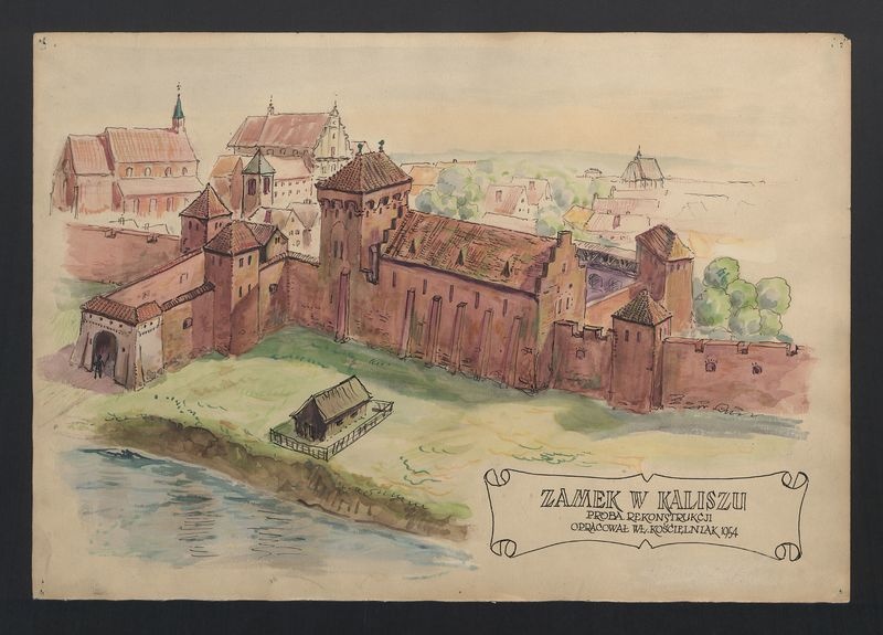 Zamek w Kaliszu (próba rekonstrukcji)