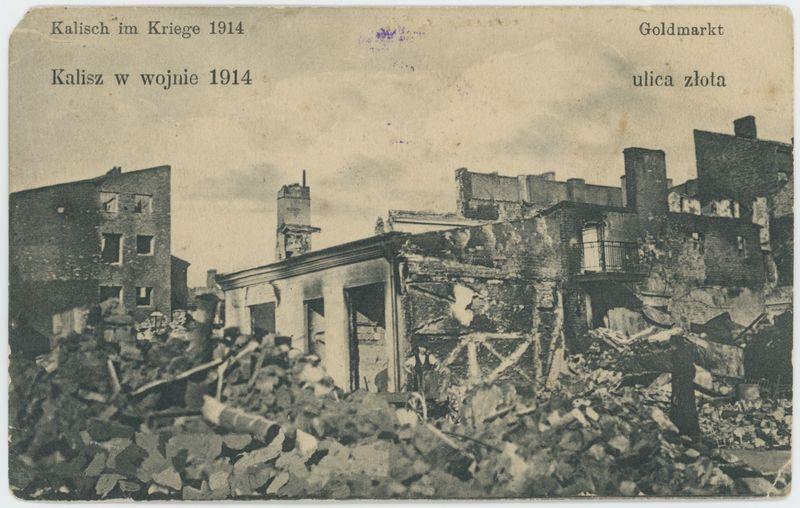 Ulica Złota, Kalisz w wojnie 1914