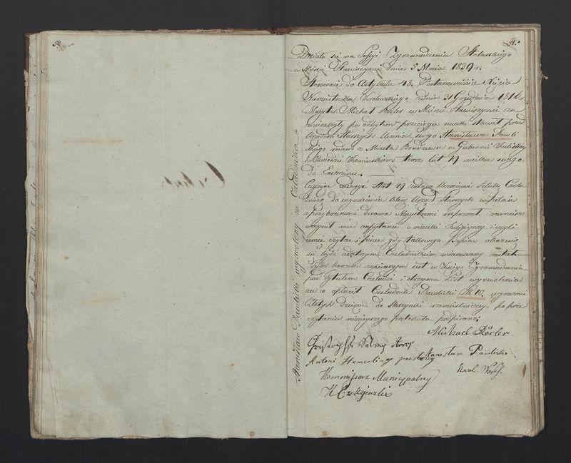 Książka protokołów Zgromadzenia Stolarskiego od 1841 r.