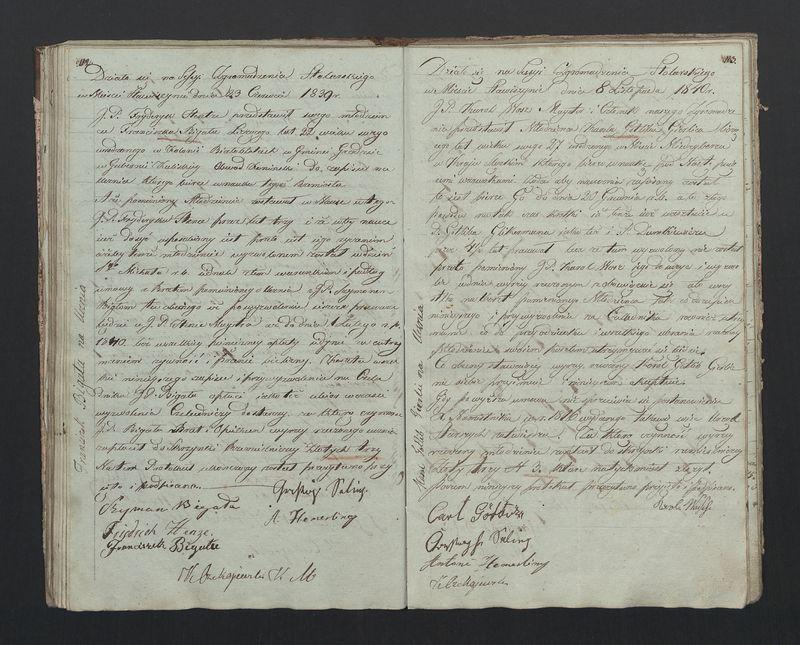 Książka protokołów Zgromadzenia Stolarskiego od 1841 r.