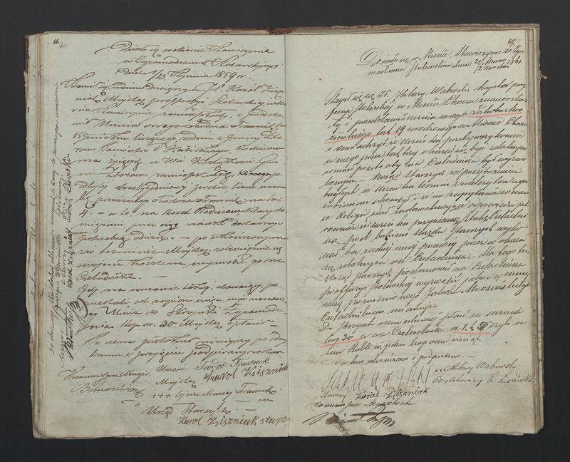 Książka protokołów Zgromadzenia Stolarskiego od 1841 r.