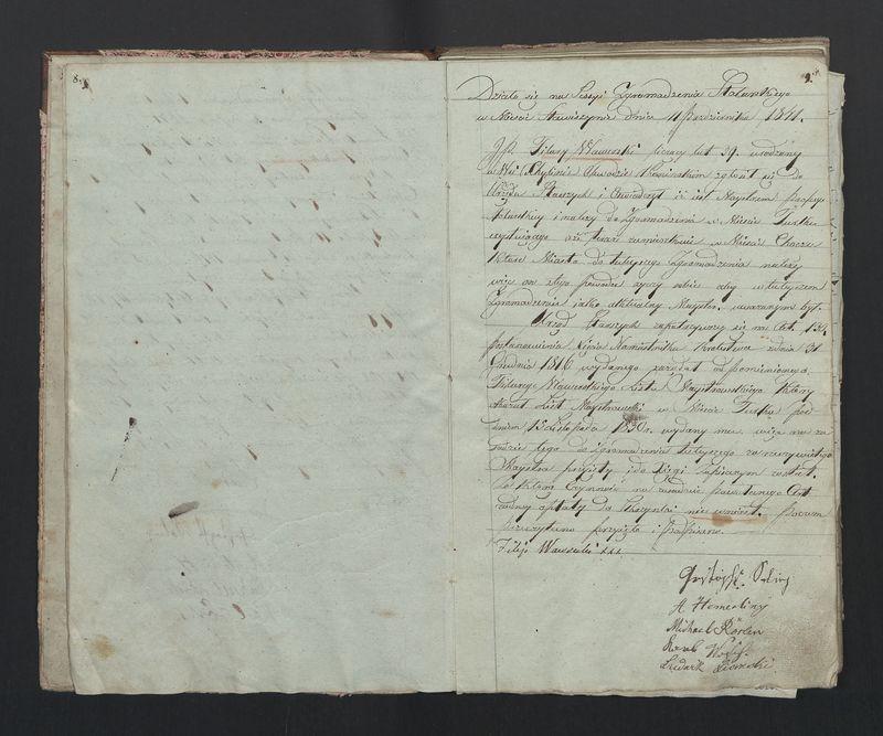 Książka protokołów Zgromadzenia Stolarskiego od 1841 r.