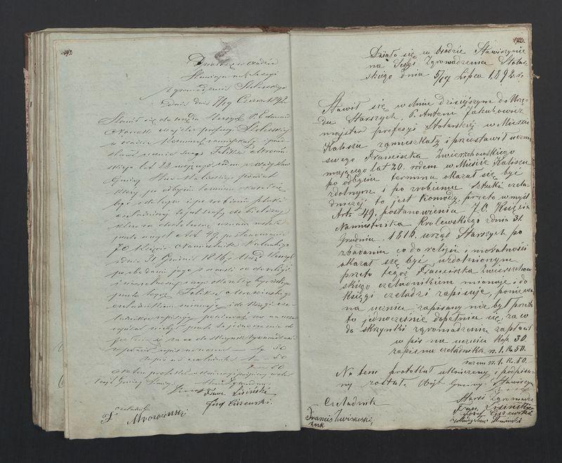 Książka protokołów Zgromadzenia Stolarskiego od 1841 r.