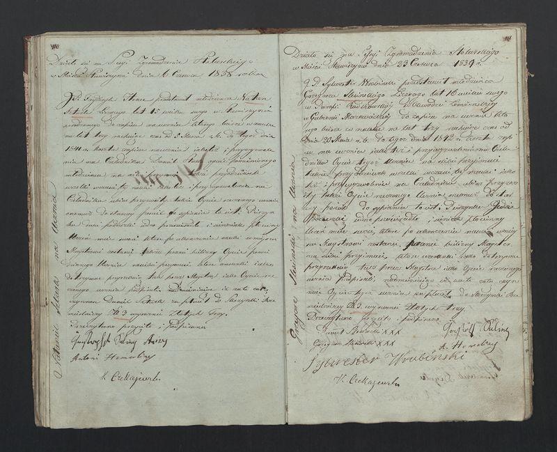 Książka protokołów Zgromadzenia Stolarskiego od 1841 r.