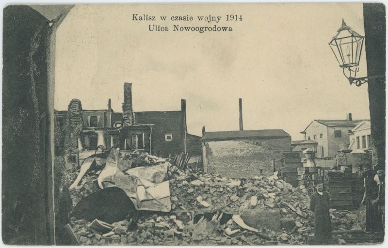 Ulica Nowoogrodowa, Kalisz w czasie wojny 1914
