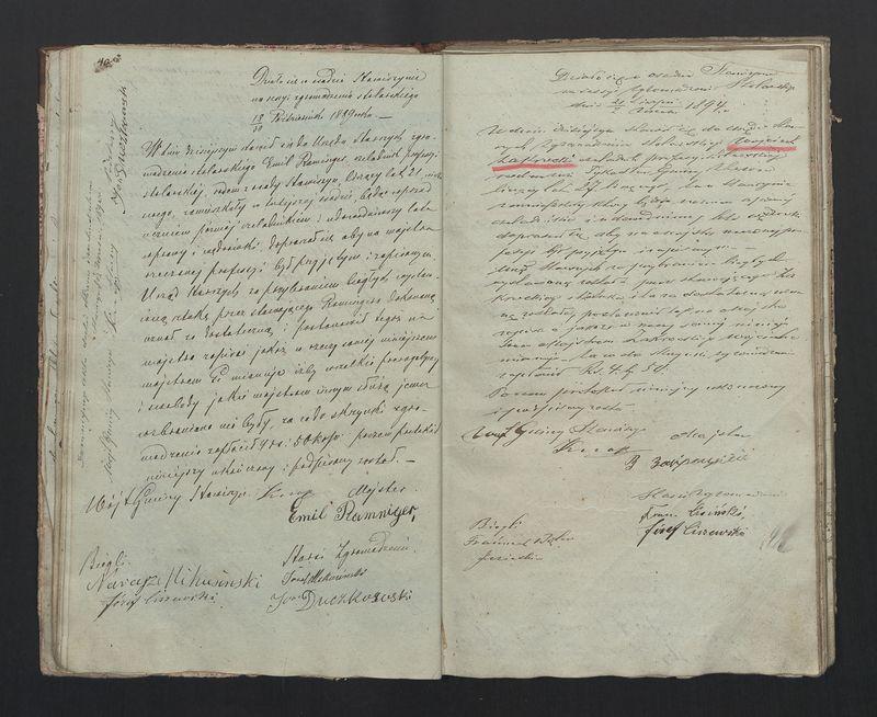 Książka protokołów Zgromadzenia Stolarskiego od 1841 r.