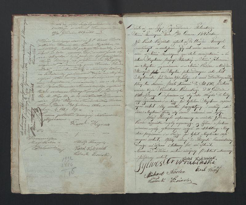 Książka protokołów Zgromadzenia Stolarskiego od 1841 r.