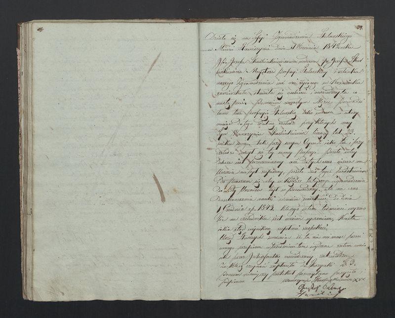 Książka protokołów Zgromadzenia Stolarskiego od 1841 r.