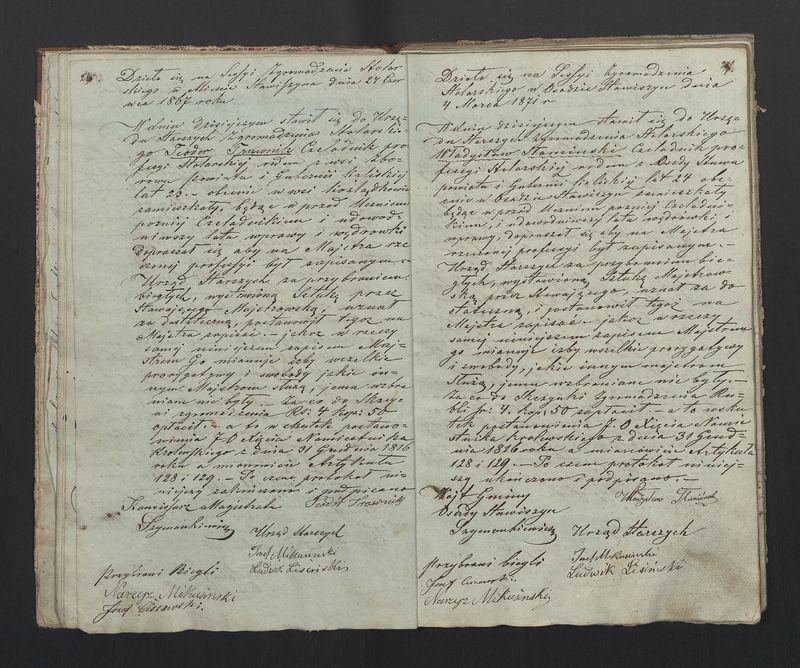 Książka protokołów Zgromadzenia Stolarskiego od 1841 r.