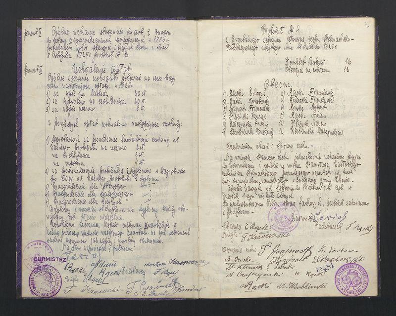 Księga protokołów ogólnego zebrania Cechu Stelmachowskiego w Stawiszynie