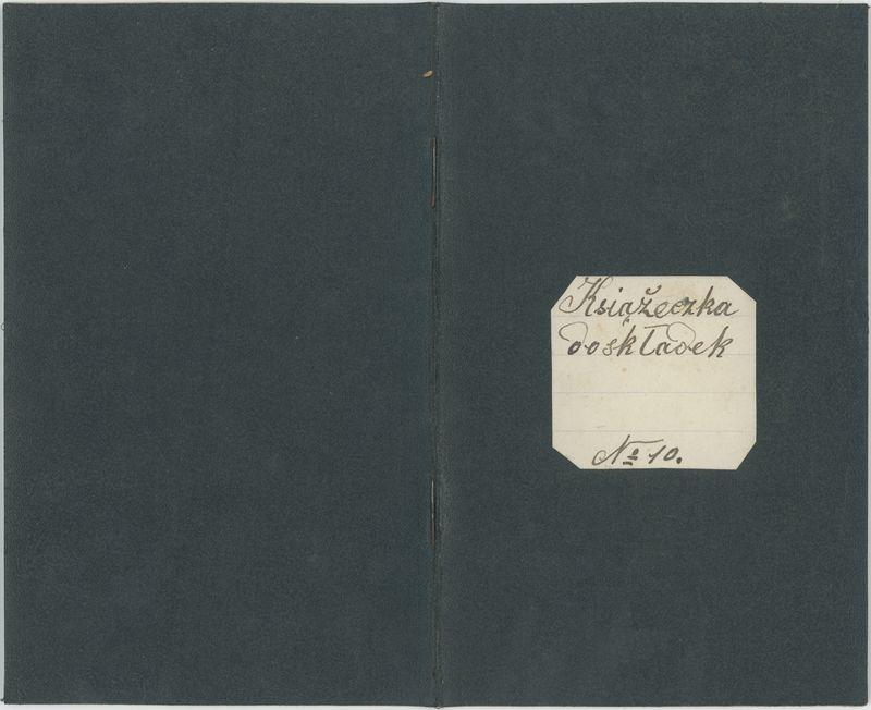 Książeczka składek cechu kowalskiego