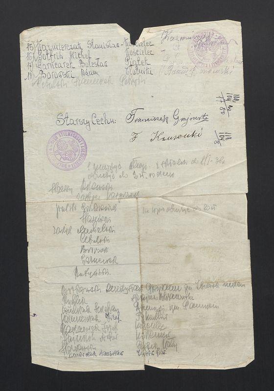 Księga protokołów ogólnego zebrania Cechu Stelmachowskiego w Stawiszynie