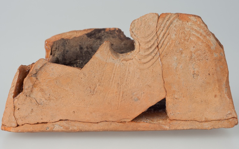 Kafel ze sceną kuszenia Chrystusa