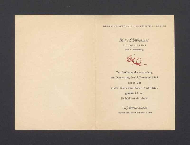 Deutsche Akademie der Kunste zu Berlin 