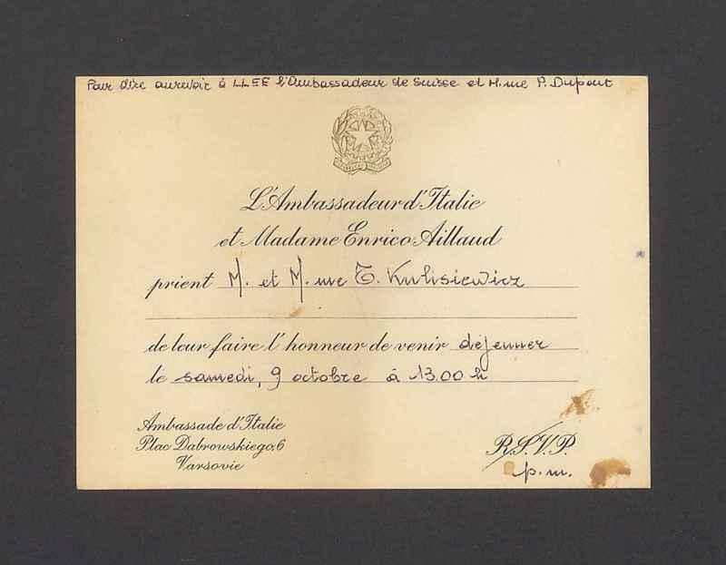 L'Ambassadeur d'Italie et Madame Enrico Aillaud