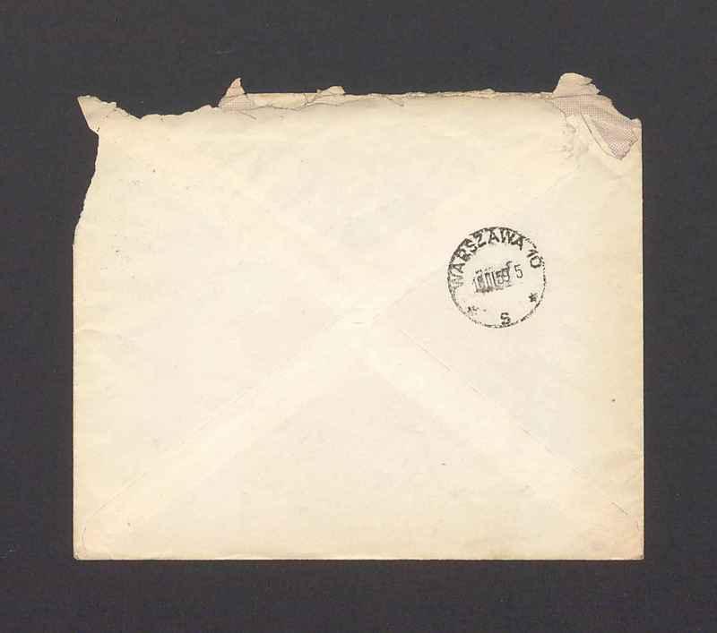 Koperta, adr. Szan. Pan Prof. Tadeusz Kulisiewicz