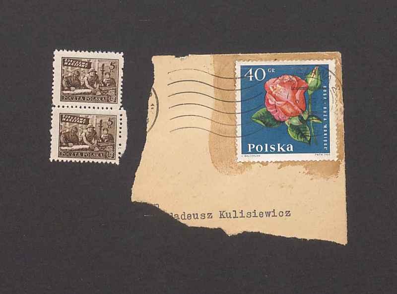 Koperta, znaczki pocztowe