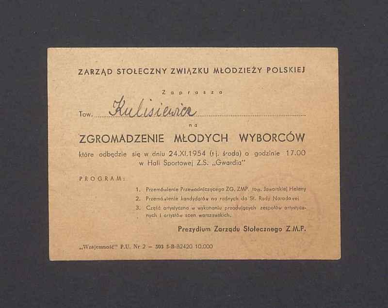 Związek Młodzieży Polskiej: zaproszenie na Zgromadzenie Młodych Wyborców